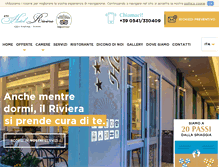 Tablet Screenshot of albergo-riviera.com